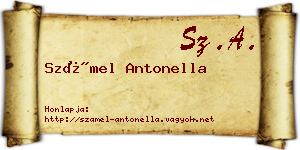 Számel Antonella névjegykártya